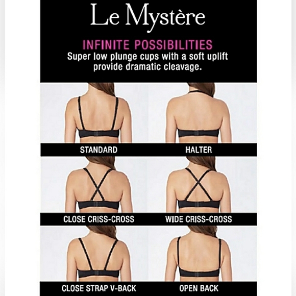 36DDD / 36F Infinite Possibilities Convertible Bra by La Mystere in Sterling - Picture 9 of 9